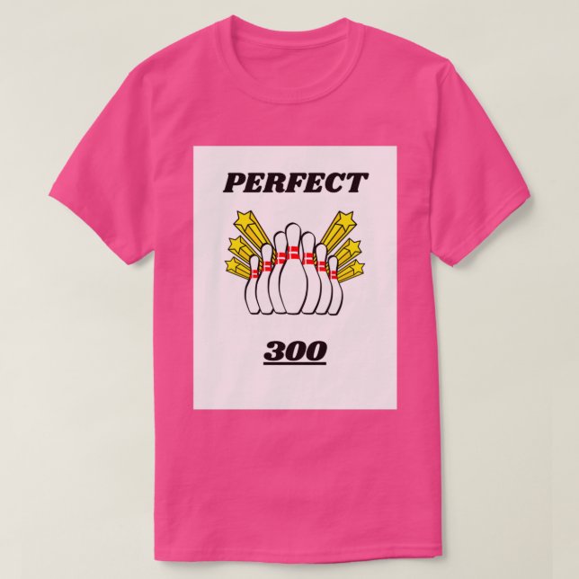 CAMISETA NÚCLEO PERFECTO DE DISEÑO DE BOWLING 300 T (Diseño del anverso)