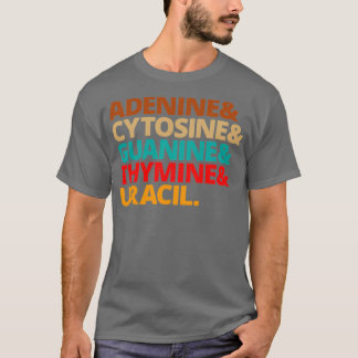 Camiseta Nucleobasas Biología Teacher ADN Biólogo