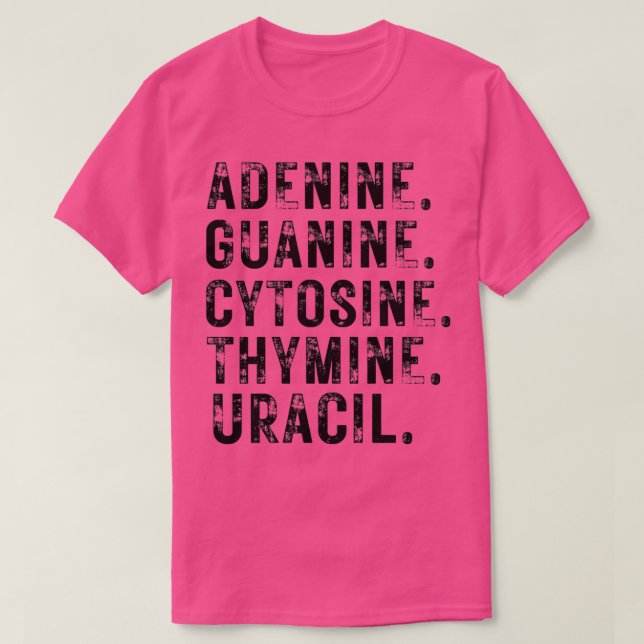 Camiseta Nucleobases Biología Teacher ADN Biólogo Regalo (Diseño del anverso)