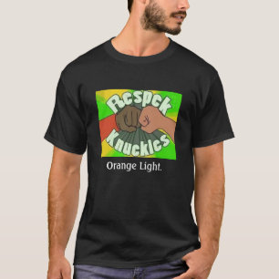Camiseta Nudillos de Respek, luz anaranjada