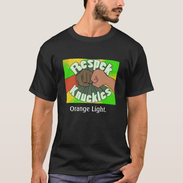 Camiseta Nudillos de Respek, luz anaranjada (Anverso)