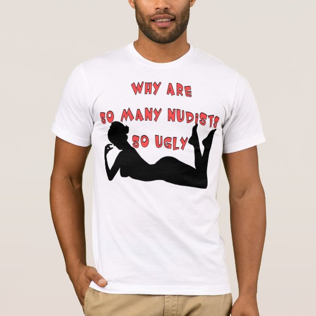 Camiseta ¿Nudista? (Anverso)