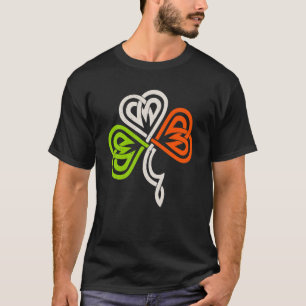 Camiseta Nudo celta C Colores de la bandera irlandesa para