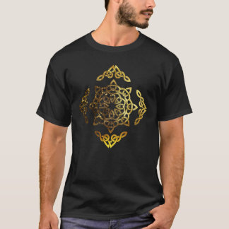 Camiseta Nudo celta de hoja de oro