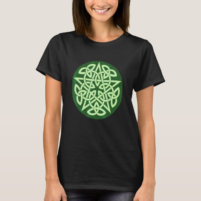 Camiseta Nudo del Pentáculo Wicca Oculto Celta (Anverso)