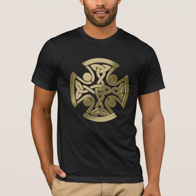 Camiseta nudo dorado celta (Anverso)