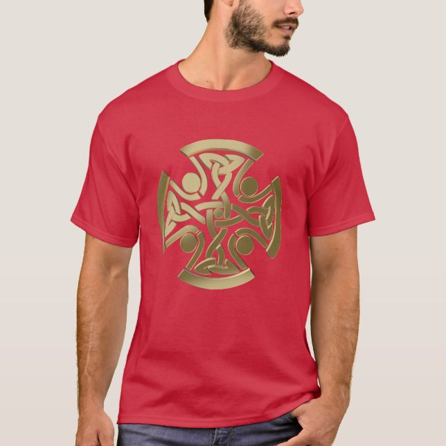 Camiseta Nudo dorado celta (Anverso)