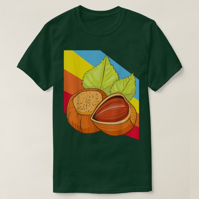 Camiseta Nueces de avellanas Alimentos Vegetarianos (Diseño del anverso)