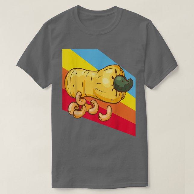 Camiseta Nueces de cajú Comida Vegetariana (Diseño del anverso)