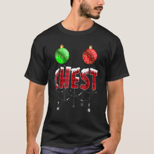 Camiseta Nueces De Chest Navidad Pareja Coincidente Castaña
