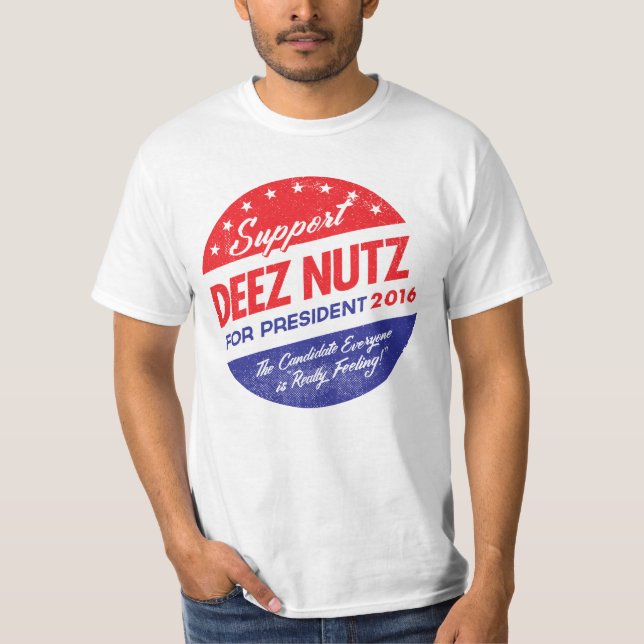 Camiseta Nueces de Deez para el presidente (Anverso)
