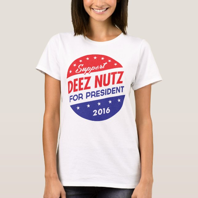 Camiseta Nueces de Deez para el presidente (Anverso)