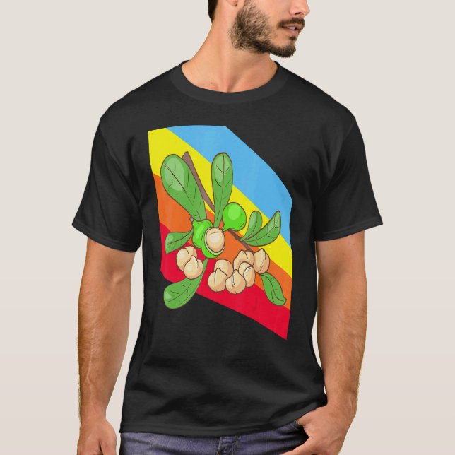 Camiseta Nueces De Macadamia Comida Vegana Vegetariana (Anverso)