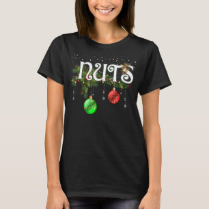Camiseta Nueces de pecho coincidentes con castañas Navidade