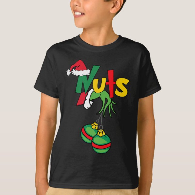Camiseta Nueces de pecho coincidentes con castañas Navidade (Anverso)