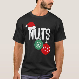 Camiseta Nueces de pecho coincidentes con castañas Navidade