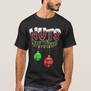 Camiseta Nueces de pecho coincidentes con castañas Navidade