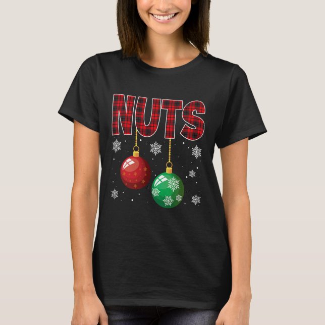 Camiseta Nueces de pecho coincidentes con castañas Navidade (Anverso)