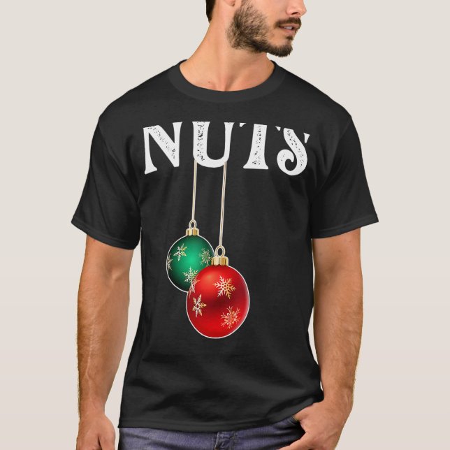 Camiseta Nueces de pecho coincidentes con castañas Navidade (Anverso)