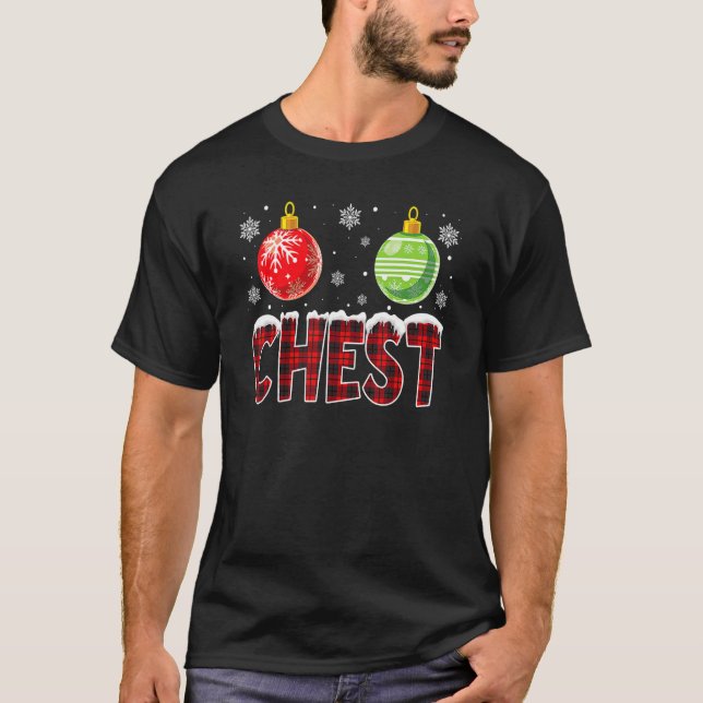 Camiseta Nueces de pecho coincidentes con castañas Navidade (Anverso)