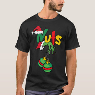 Camiseta Nueces de pecho coincidentes con castañas Navidade