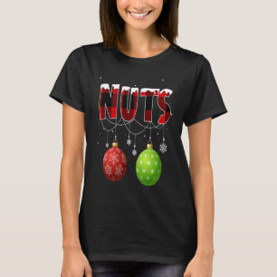 Camiseta Nueces de pecho coincidentes con castañas Navidade