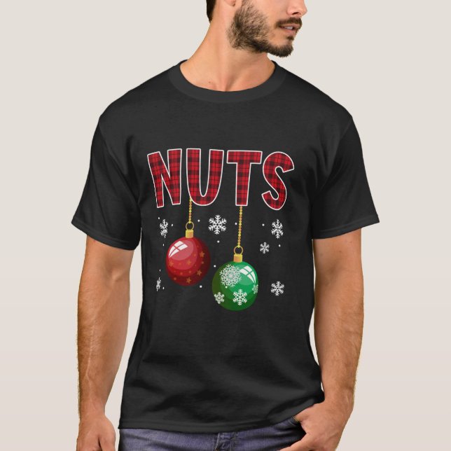 Camiseta Nueces de pecho coincidentes con castañas Navidade (Anverso)