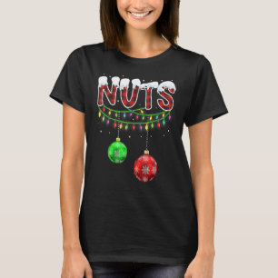 Camiseta Nueces de pecho coincidentes con castañas Navidade