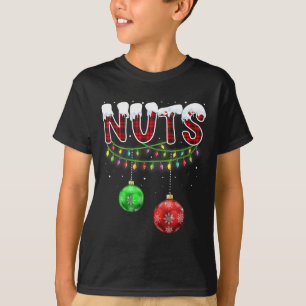 Camiseta Nueces de pecho coincidentes con castañas Navidade