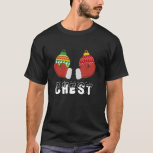 Camiseta Nueces de pecho coincidentes con castañas Navidade