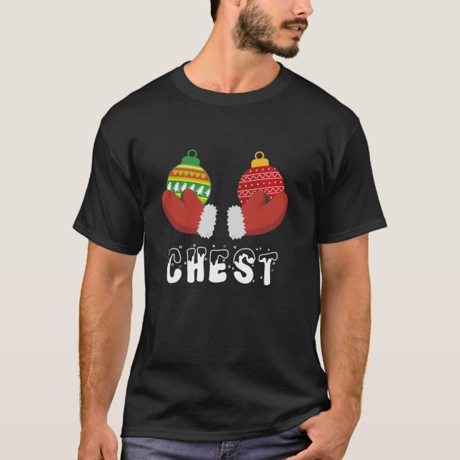 Camiseta Nueces de pecho coincidentes con castañas Navidade (Anverso)