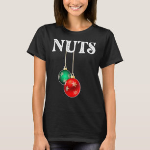Camiseta Nueces de pecho coincidentes con castañas Navidade