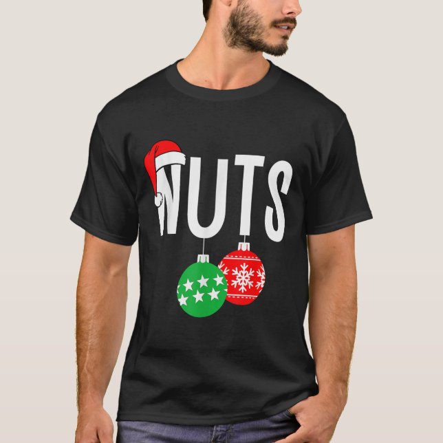 Camiseta Nueces de pecho coincidentes con castañas Navidade (Anverso)