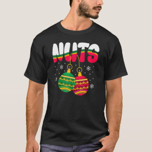 Camiseta Nueces de pecho coincidentes con castañas Navidade