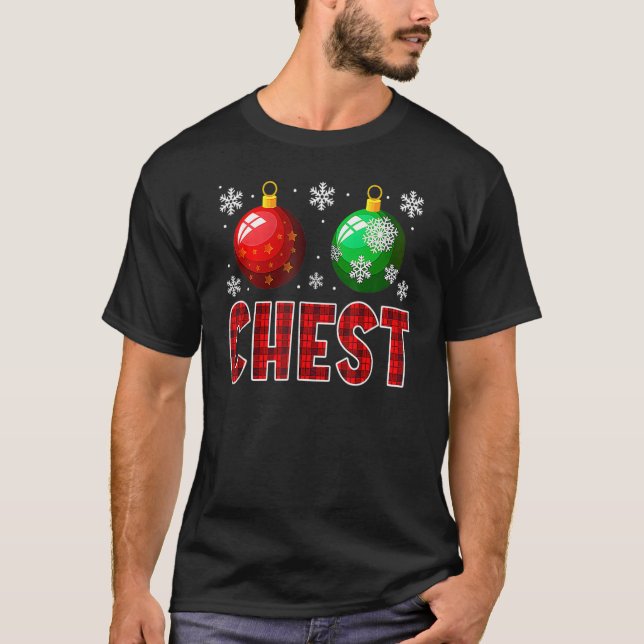Camiseta Nueces de pecho coincidentes con castañas Navidade (Anverso)