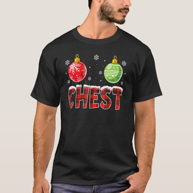 Camiseta Nueces de pecho coincidentes con castañas Navidade (Anverso)
