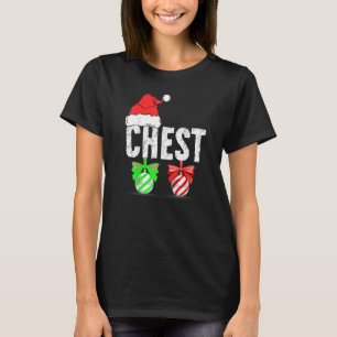 Camiseta Nueces de pecho Navidad Pareja coincidente Castaña