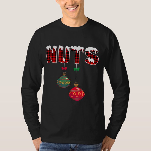 Camiseta Nueces de pecho Navidades nueces nueces nueces (Anverso)