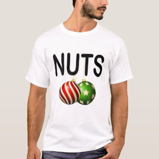 Camiseta Nueces de pecho que coinciden con castañas Navidad