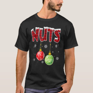 Camiseta Nueces de pecho que coinciden con castañas Navidad