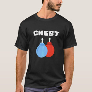 Camiseta Nueces del pecho que combinan castañas de Navidad