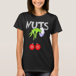 Camiseta Nueces del pecho que combinan castañas de Navidad