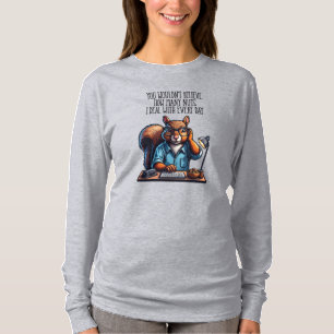 Camiseta Nueces En La Oficina - ardilla divertida en el lug