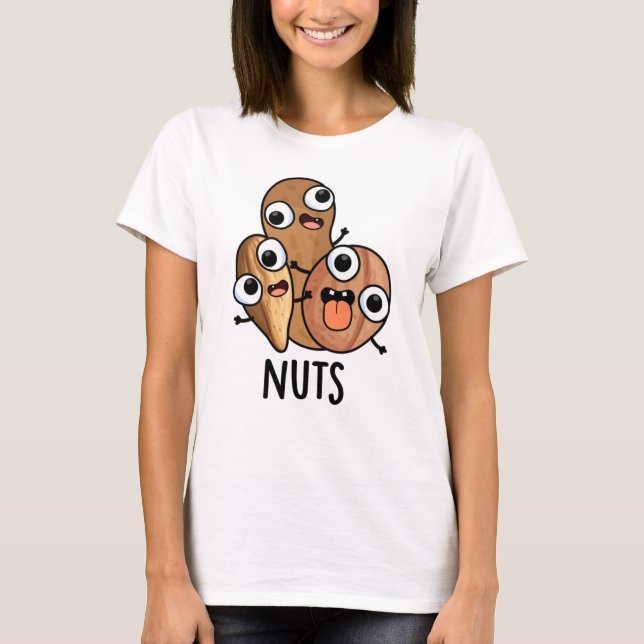Camiseta Nueces Graciosas Bollas de Comida (Anverso)