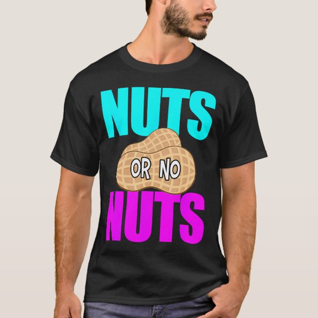 Camiseta Nueces No Nueces Género Gracioso Revelar Tshirt Gé (Anverso)