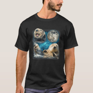 Camiseta Nueces nutrias marinas con el animal del meme luna