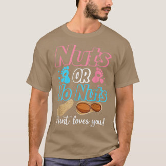 Camiseta Nueces O Ninguna Tía Ama A Su Bebé Revelar Género
