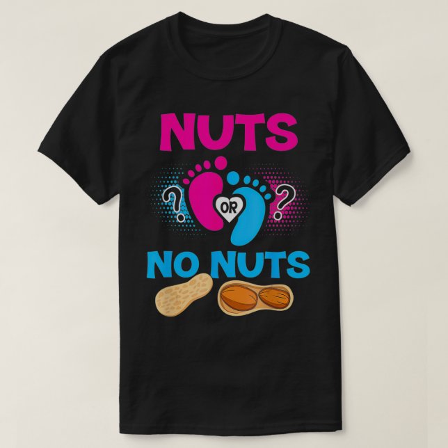 Camiseta Nueces o sin nueces Género revelan huevo de mamá d (Diseño del anverso)
