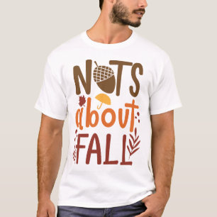 Camiseta Nueces sobre la cita del otoño