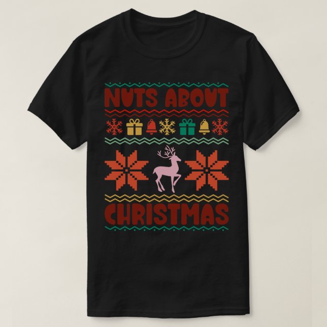 Camiseta Nueces sobre Navidades (Diseño del anverso)